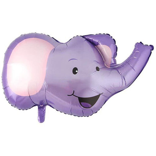 Picture of ELEPHANT HEAD SHAPE FOIL BALLOON - 42x46cm
